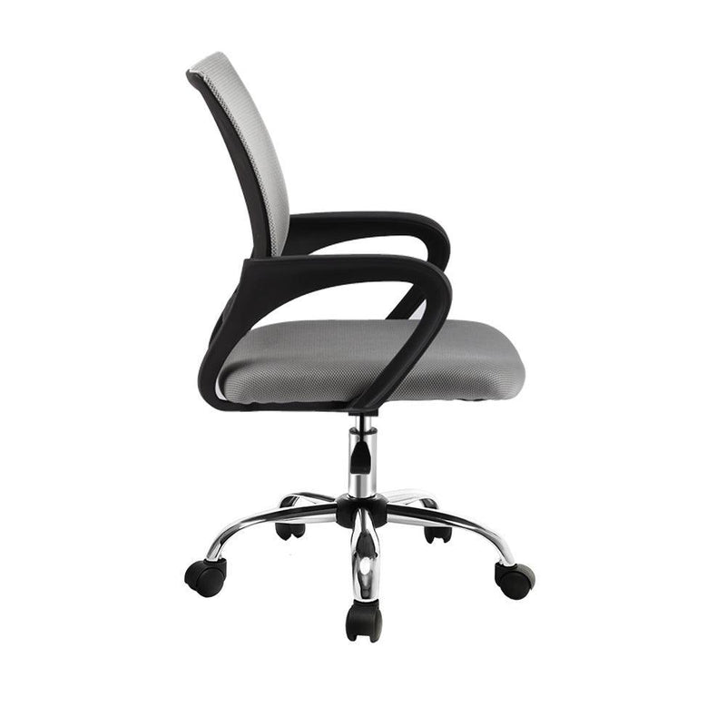 Artiss Office Chair Gaming Chair Computer Mesh Chairs Executive Mid Back Grey - John Cootes