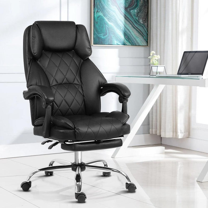 Artiss Office Chair Gaming Computer Executive Chairs Leather Seat Recliner - John Cootes