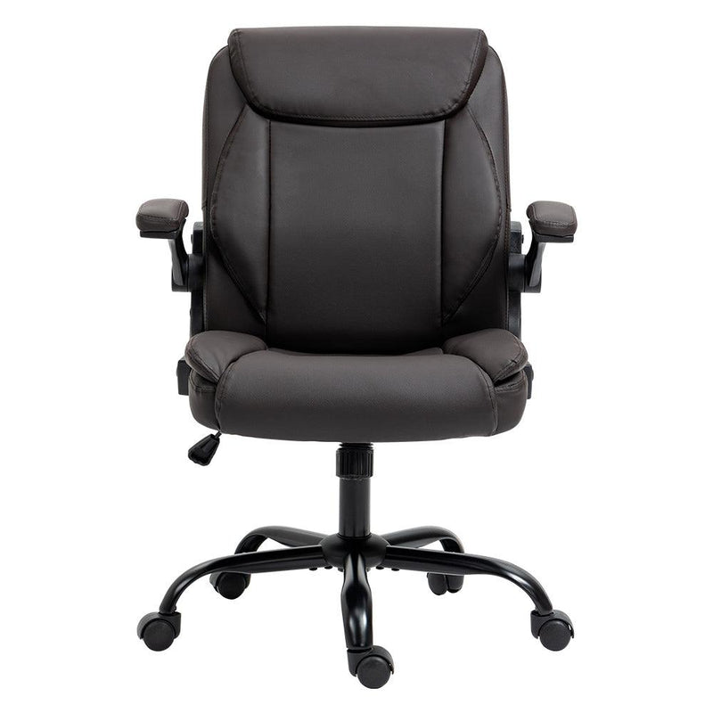 Artiss Office Chair Gaming Computer Executive Chairs Leather Tilt Swivel Brown - John Cootes