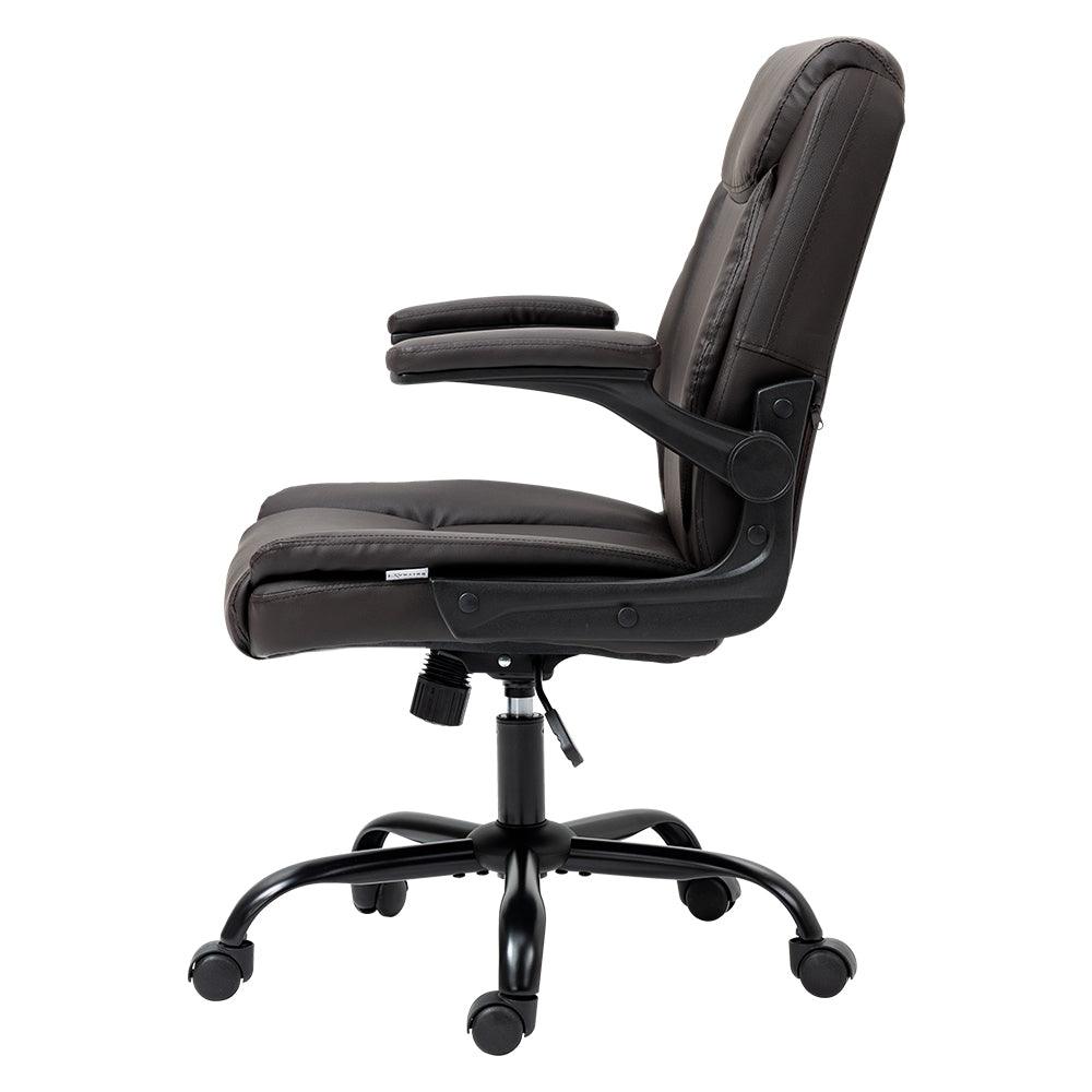 Artiss Office Chair Gaming Computer Executive Chairs Leather Tilt Swivel Brown - John Cootes