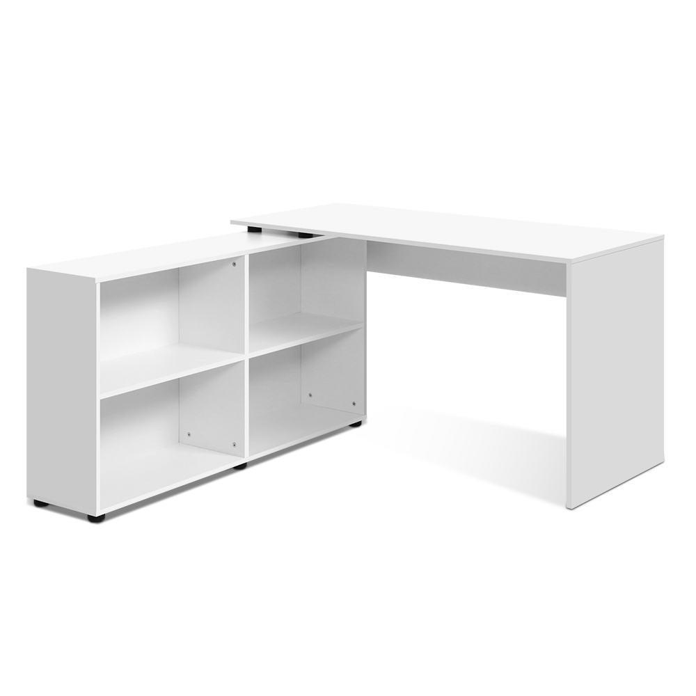 Artiss Office Computer Desk Corner Study Table Workstation Bookcase Storage - John Cootes