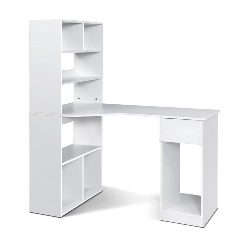 Artiss Office Computer Desk Student Study Table Home Workstation Corner Shelf - John Cootes