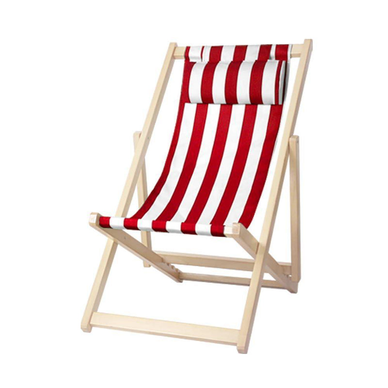 Artiss Outdoor Furniture Sun Lounge Chairs Deck Chair Folding Wooden Beach Patio - John Cootes