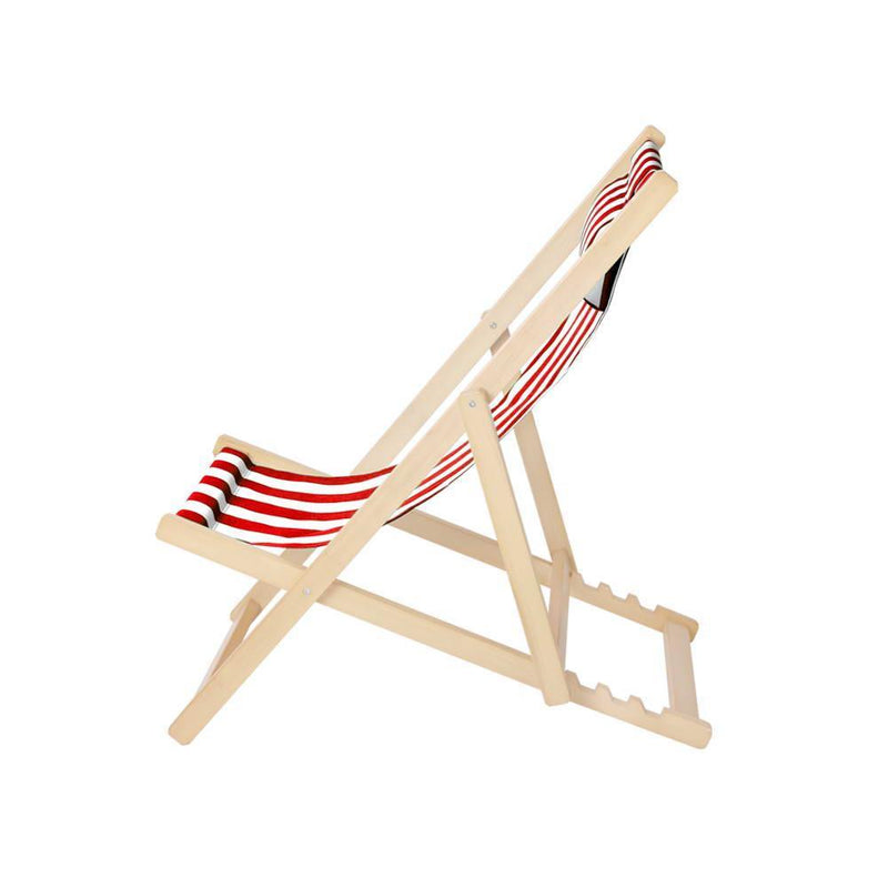 Artiss Outdoor Furniture Sun Lounge Chairs Deck Chair Folding Wooden Beach Patio - John Cootes