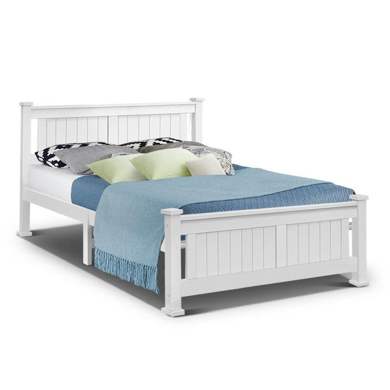 Artiss Queen Size Wooden Bed Frame Kids Adults Timber - John Cootes