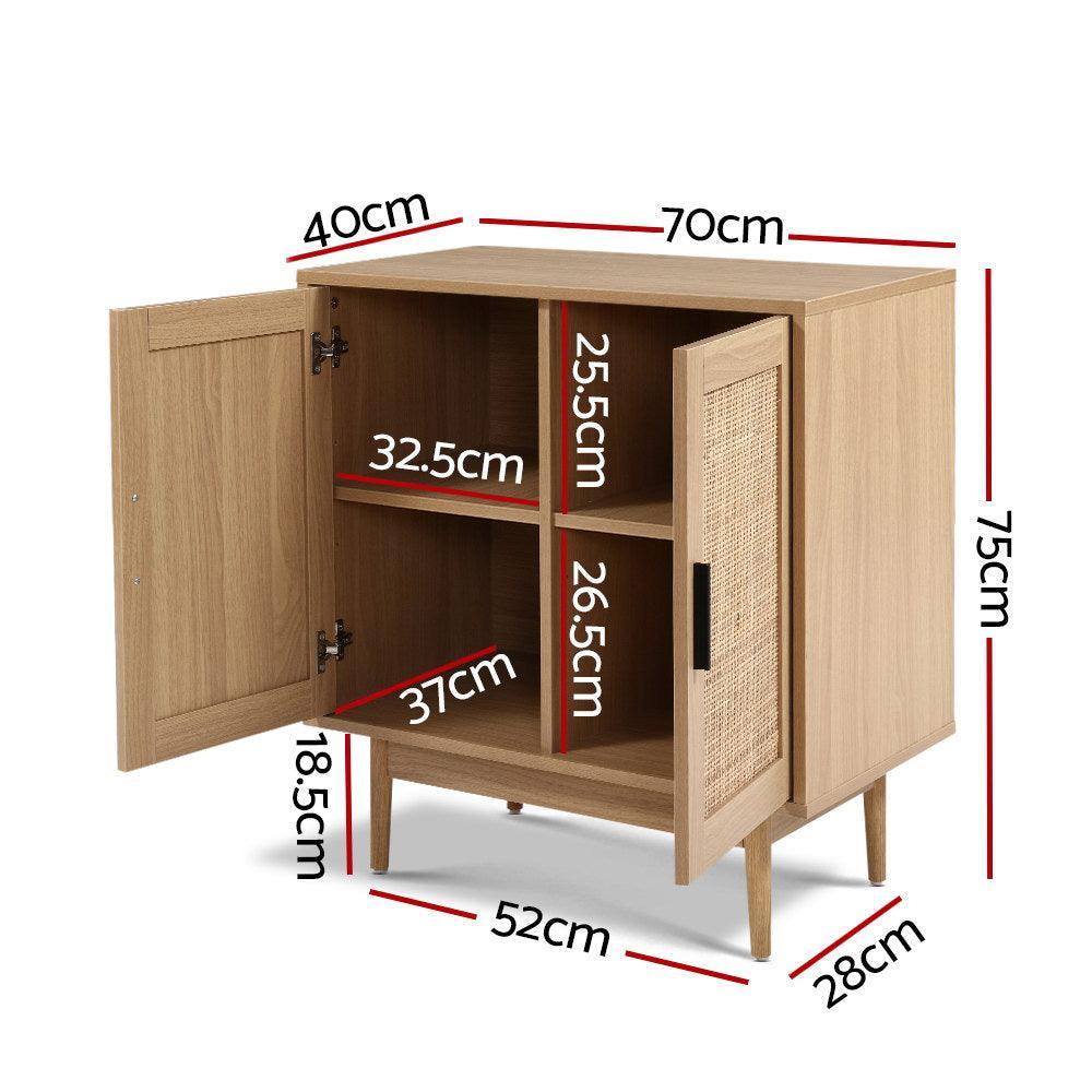 Artiss Rattan Buffet Sideboard Cabinet - John Cootes