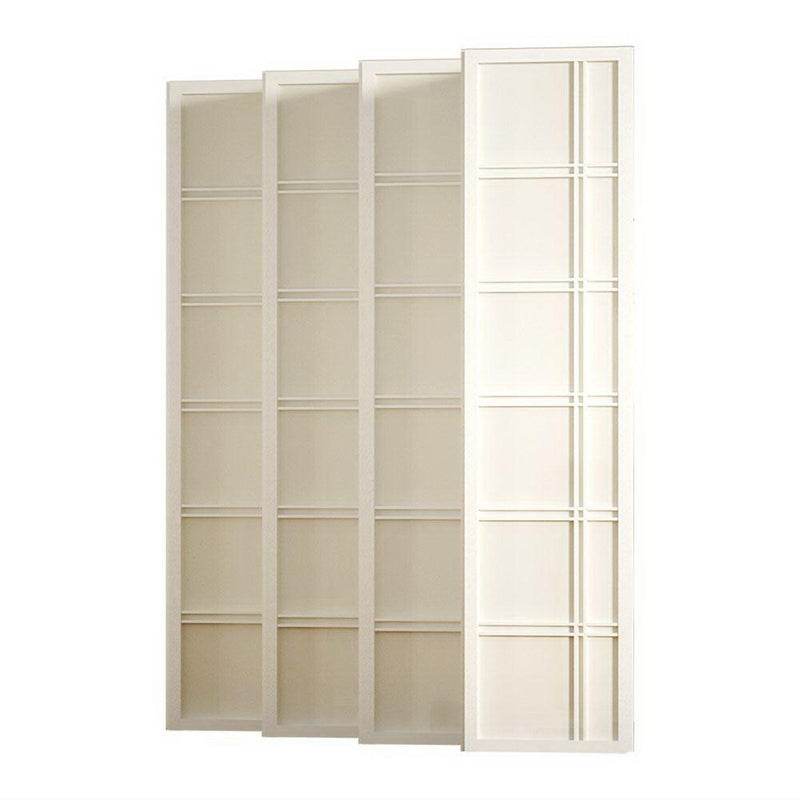 Artiss Room Divider Screen Privacy Wood Dividers Stand 8 Panel Nova White - John Cootes