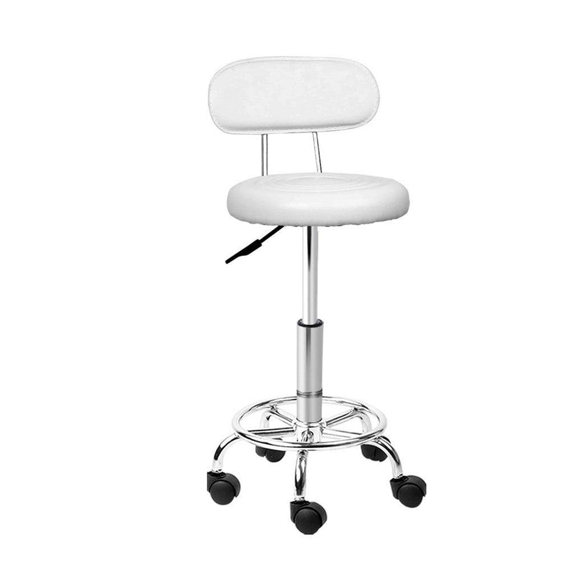 Artiss Salon Stool Swivel Barber Chair Backrest Hairdressing Hydraulic Height - John Cootes