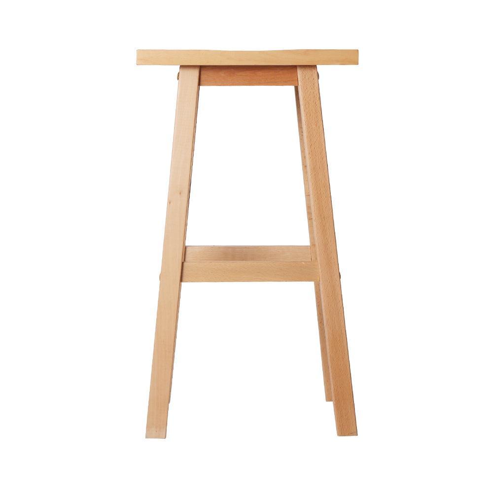 Artiss Set of 2 Beech Wood Bar Stools - Natural - John Cootes