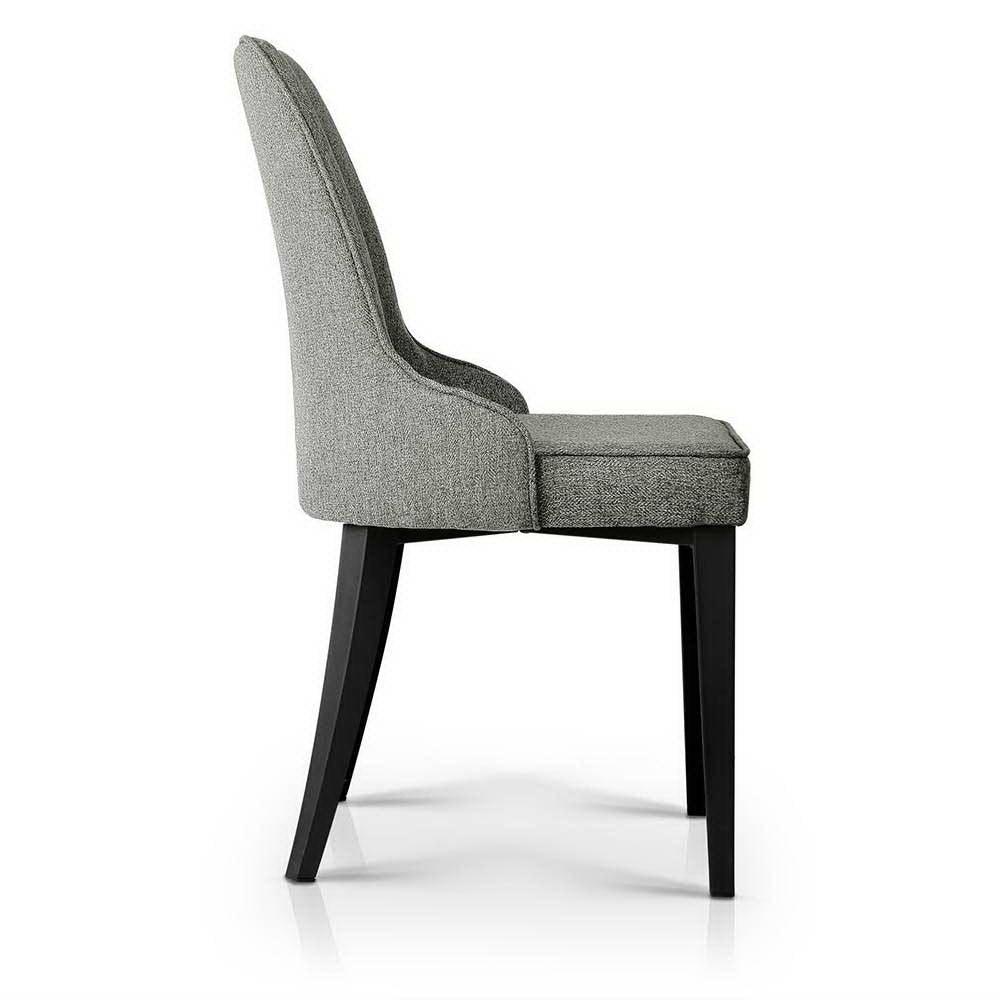 Artiss Set of 2 Fabric Dining Chairs - Grey - John Cootes