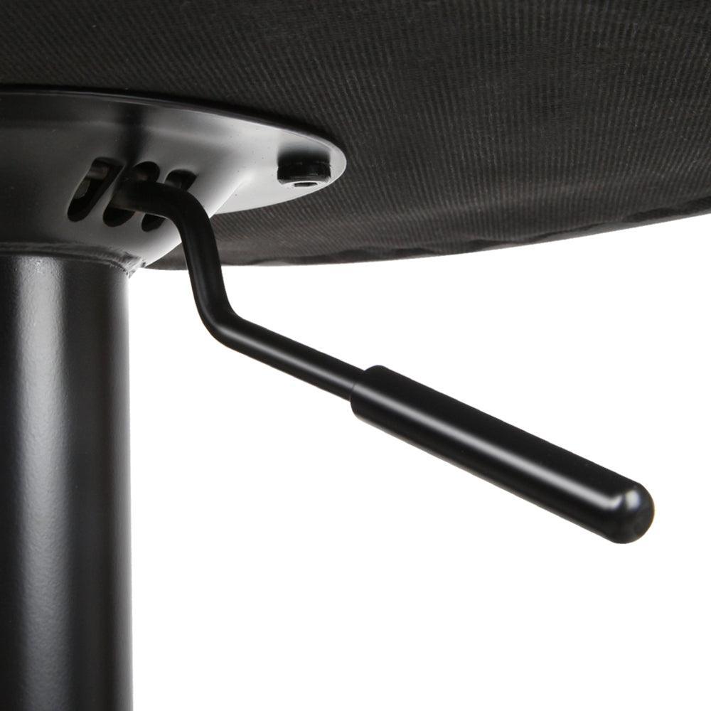 Artiss Set of 2 PU Leather Gas Lift Bar Stools - Black - John Cootes