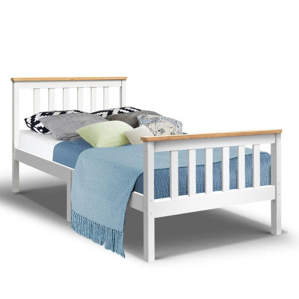 Artiss Single Wooden Bed Frame Bedroom Furniture Kids - John Cootes