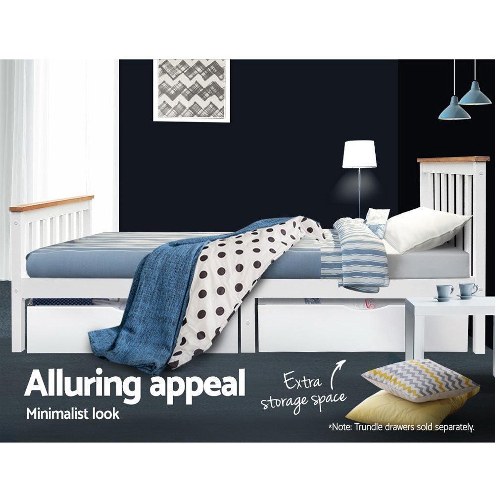 Artiss Single Wooden Bed Frame Bedroom Furniture Kids - John Cootes