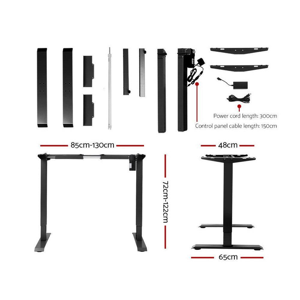 Artiss Sit Stand Desk Motorised Electric Table Riser Height Adjustable Standing Desk 120cm - John Cootes