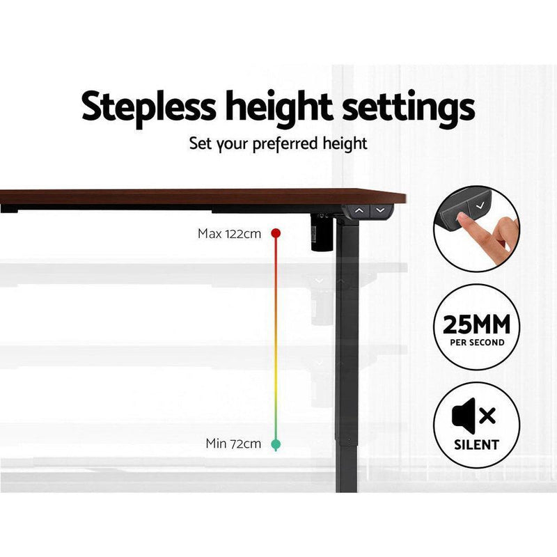 Artiss Sit Stand Desk Motorised Electric Table Riser Height Adjustable Standing Desk 120cm - John Cootes