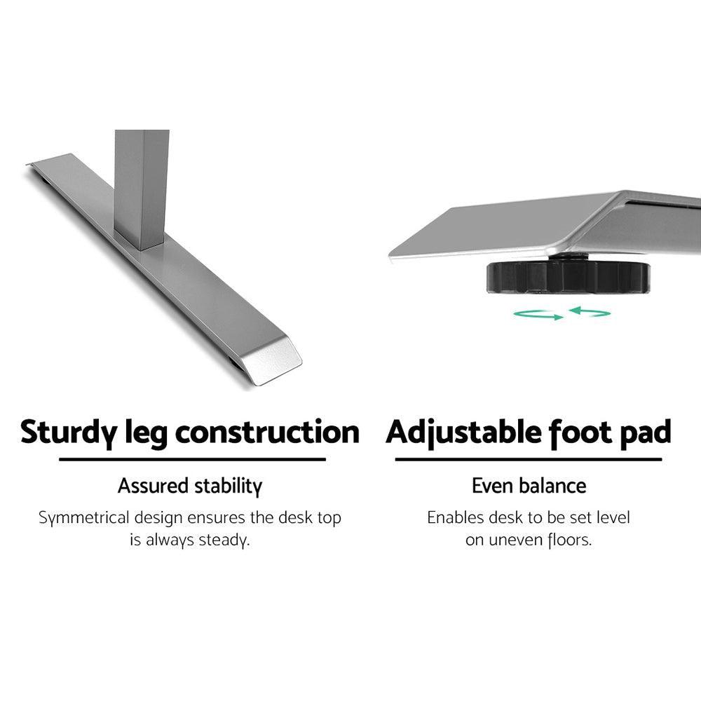 Artiss Sit Stand Desk Standing Desks Motorised Electric Home Office Laptop Computer Dual Motor 120cm - John Cootes