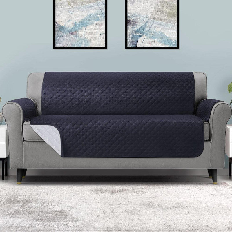 Artiss Sofa Cover Quilted Couch Covers 100% Water Resistant 4 Seater Dark Grey - John Cootes