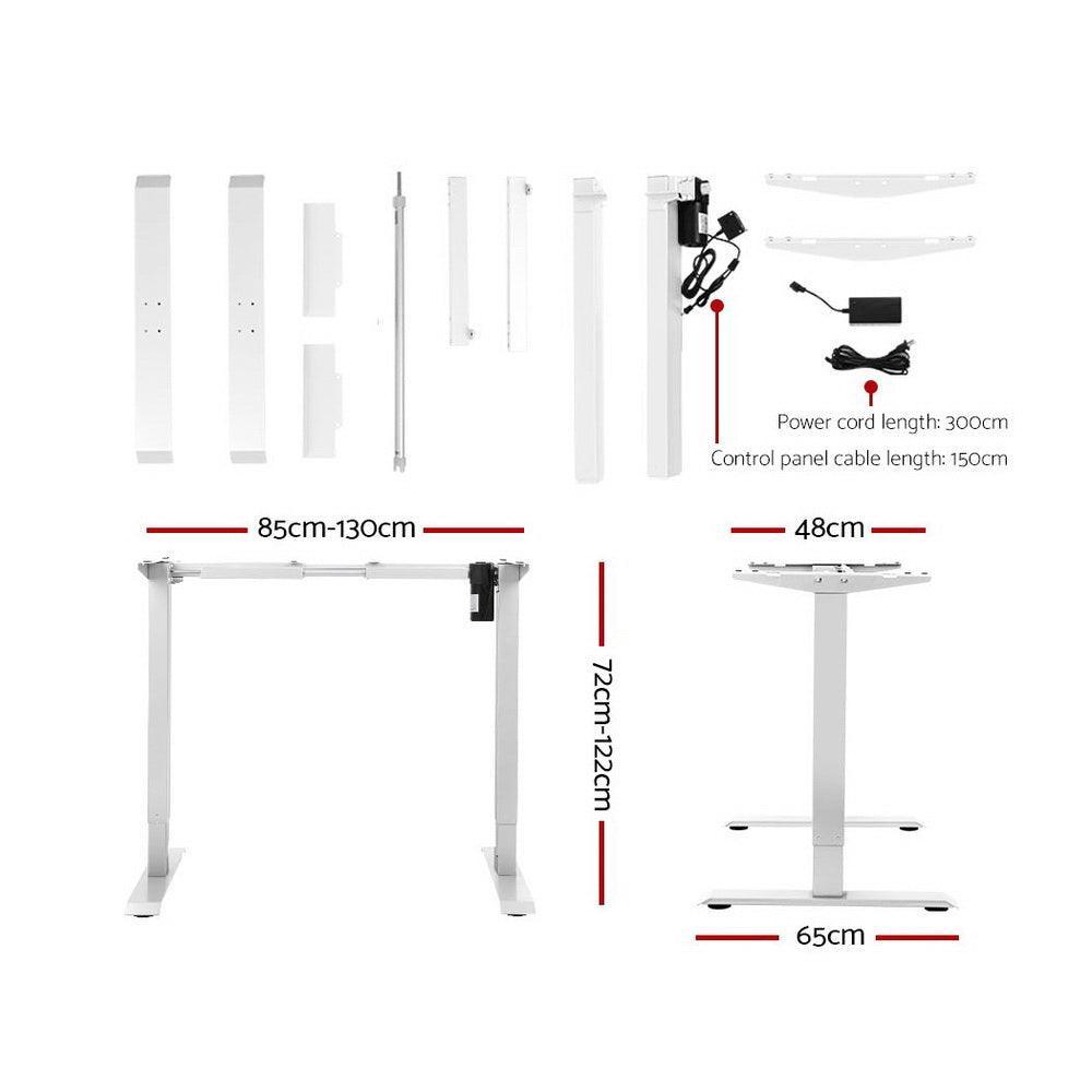 Artiss Standing Desk Motorised Sit Stand Table Riser Height Adjustable Electric Computer Table Laptop Desks - John Cootes