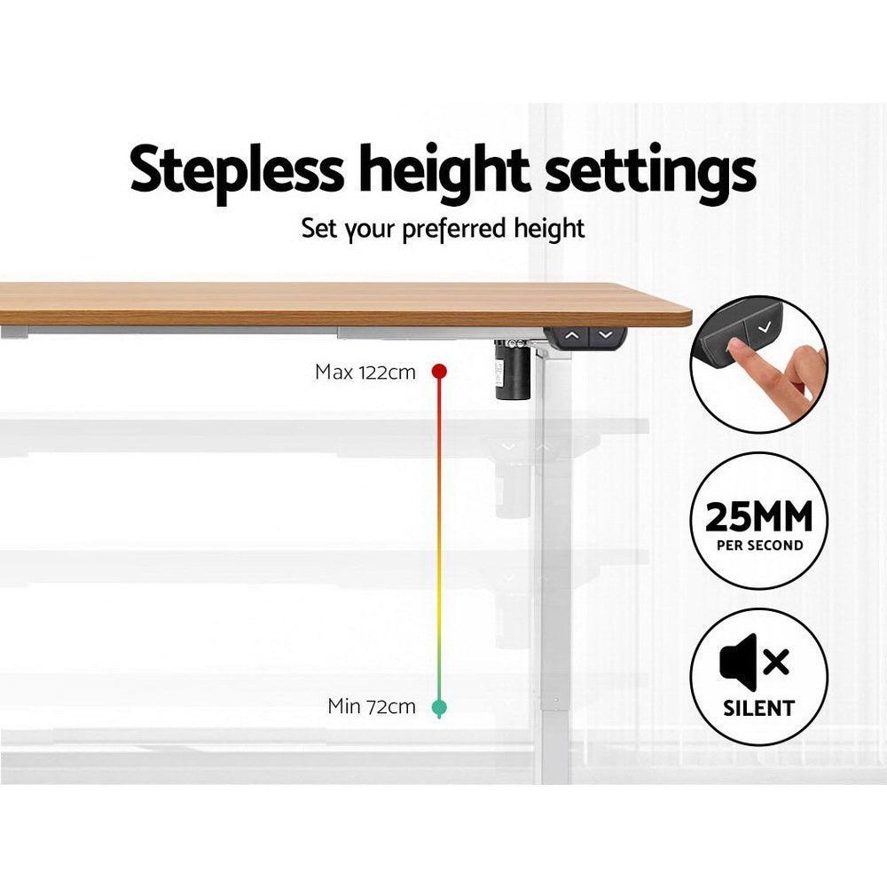 Artiss Standing Desk Motorised Sit Stand Table Riser Height Adjustable Electric Computer Table Laptop Desks - John Cootes