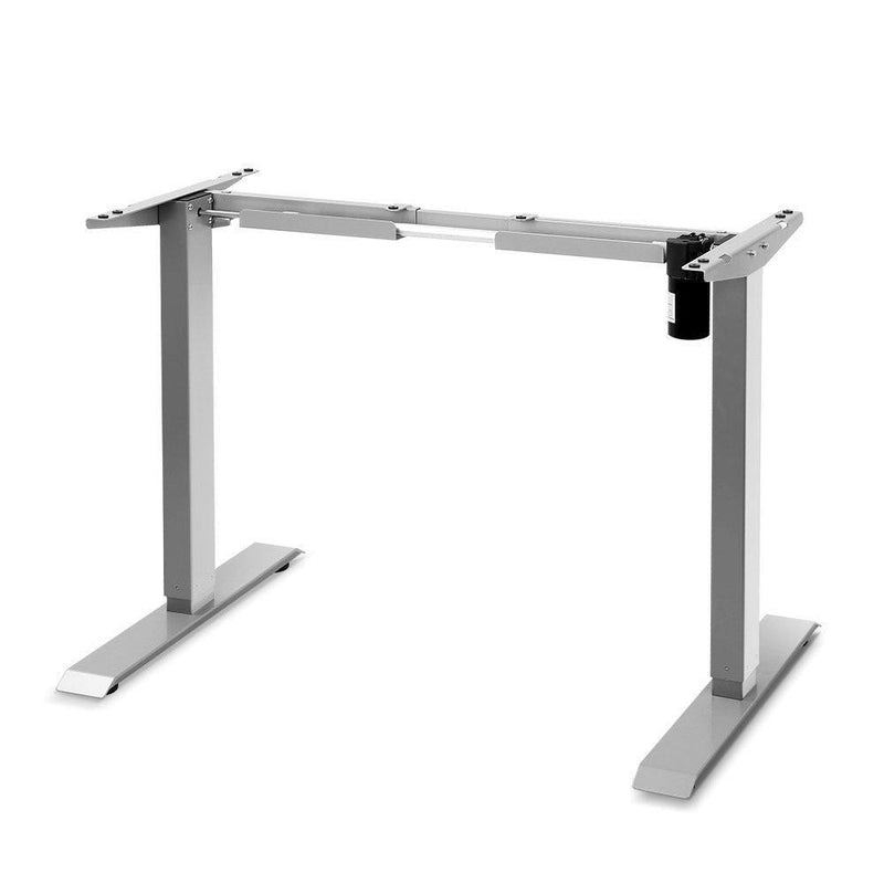 Artiss Standing Desk Sit Stand Riser Height Adjustable Motorised Frame Only Grey - John Cootes