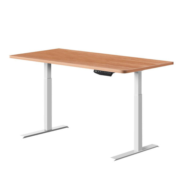 Artiss Standing Desk Sit Stand Riser Motorised Electric Computer Laptop Table Home Office Dual Motor 120cm - John Cootes
