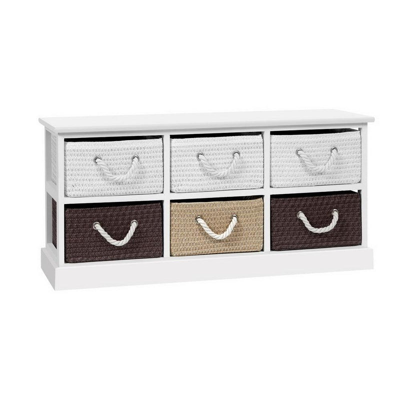 Artiss Storage Bench Shoe Organiser 6 Drawers Chest Cabinet Rack Box Shelf Stool - John Cootes