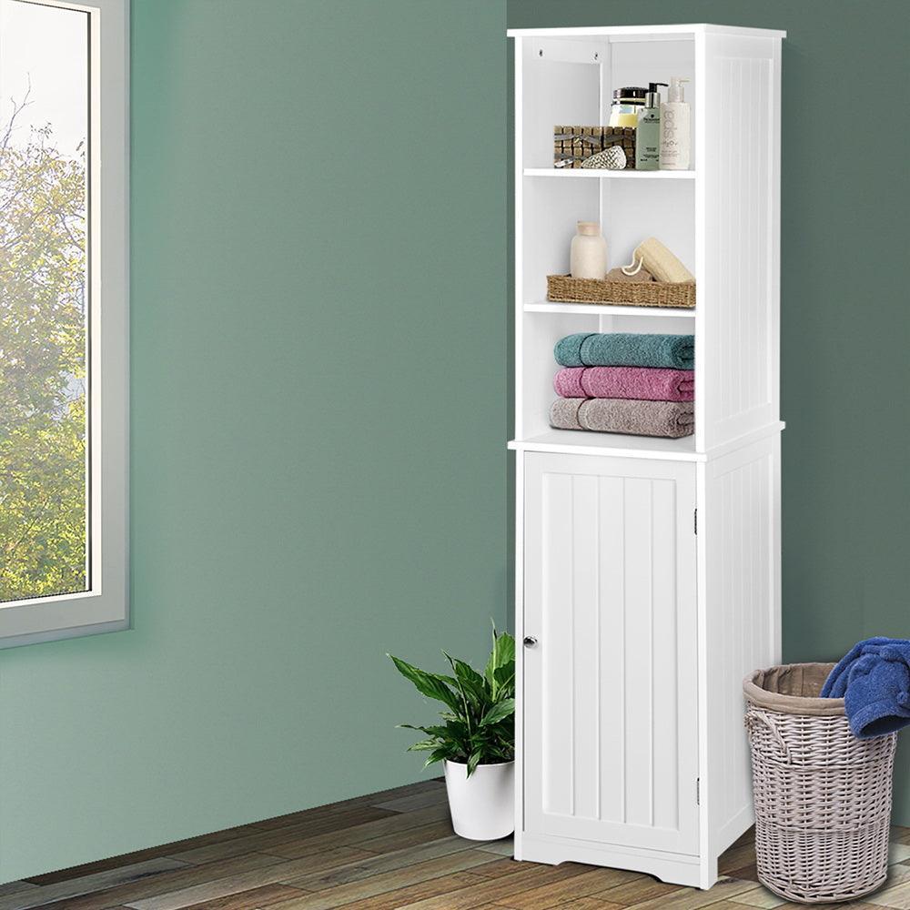 Artiss Tall Bathroom Cabinet - White Tallboy - John Cootes