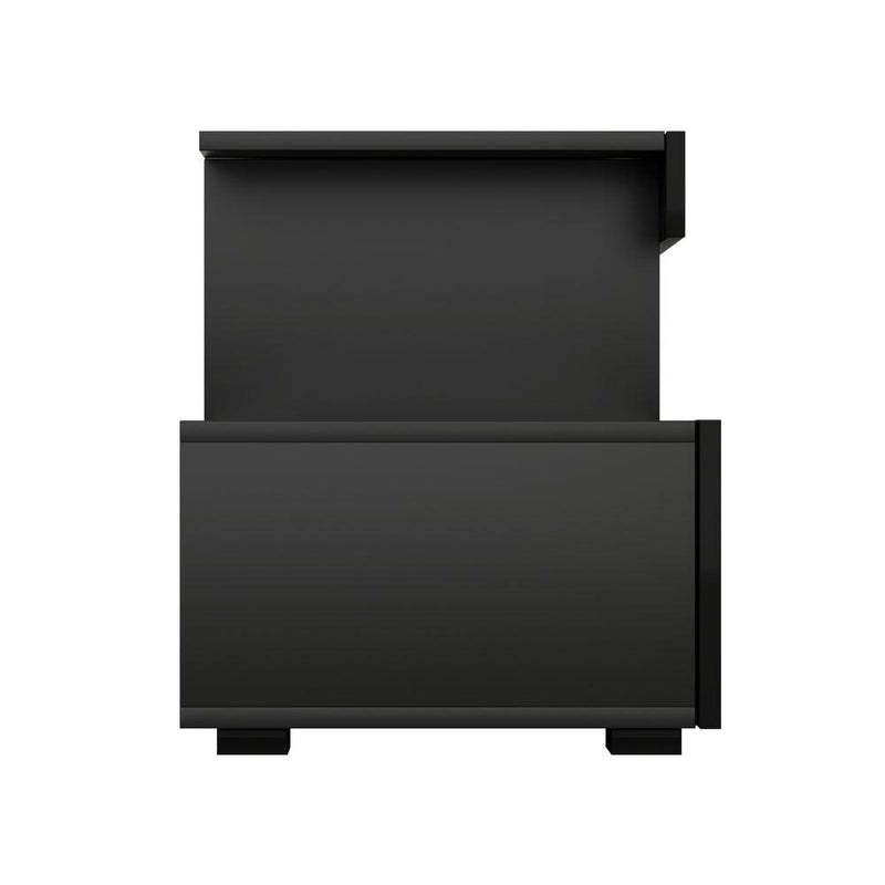 Artiss TV Cabinet Entertainment Unit Stand RGB LED Gloss Furniture 215cm Black - John Cootes