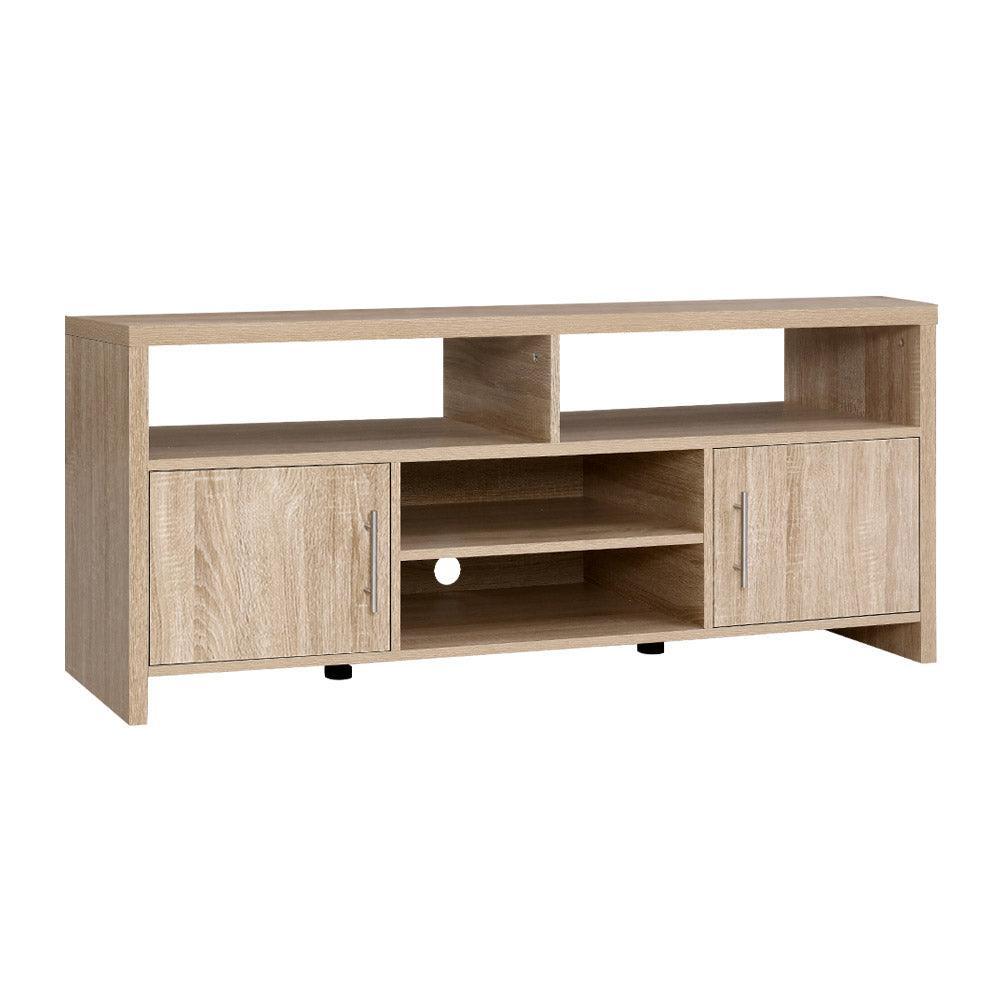 Artiss TV Cabinet Entertainment Unit Stand Storage Shelf Sideboard 140cm Oak - John Cootes