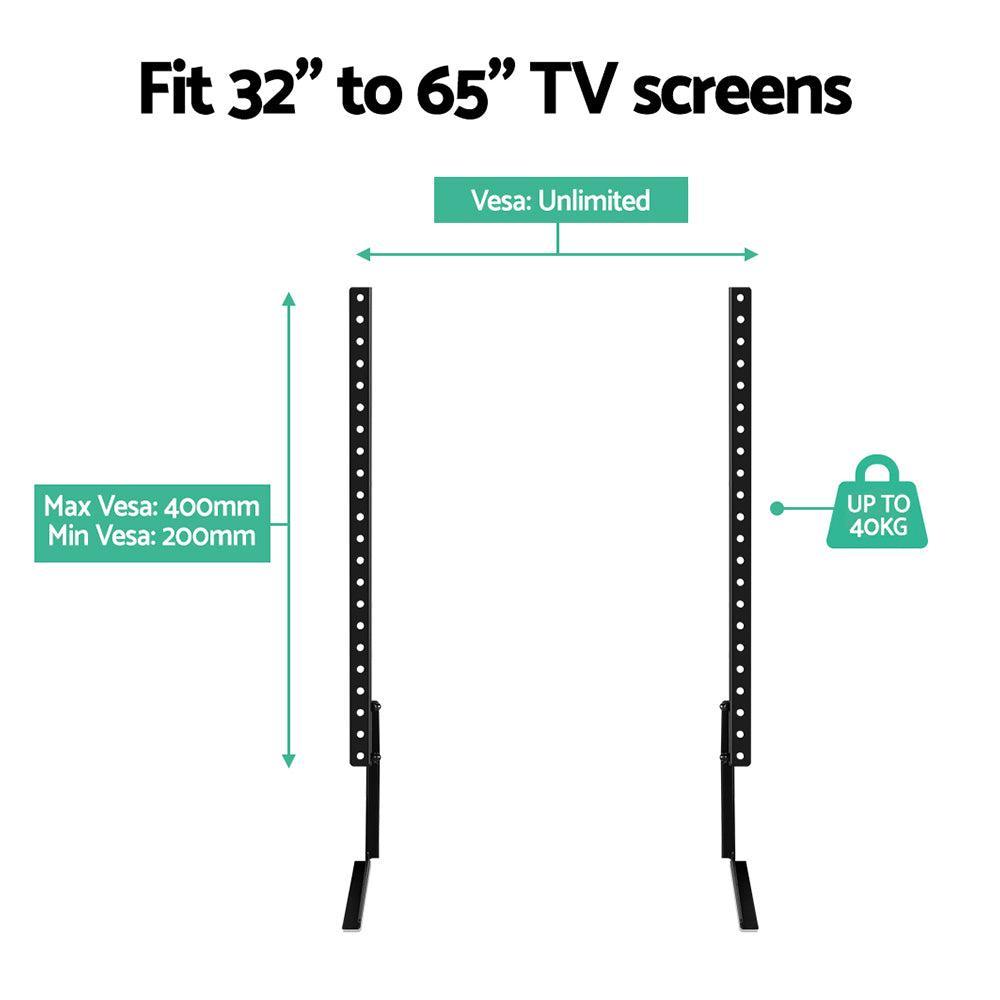 Artiss TV Mount Stand Bracket Riser Universal Table Top Desktop 32 to 65 Inch - John Cootes