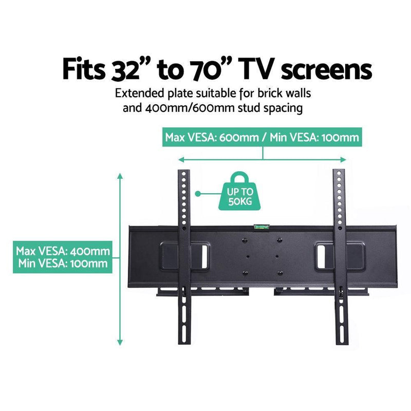 Artiss TV Wall Mount Bracket Tilt Swivel Full Motion Flat LED LCD 32 42 50 55 60 65 70 inch - John Cootes