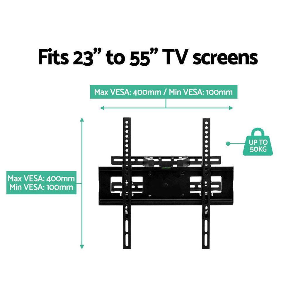 Artiss TV Wall Mount Bracket Tilt Swivel Full Motion Flat Slim LED LCD 23 32 42 50 55 inch - John Cootes