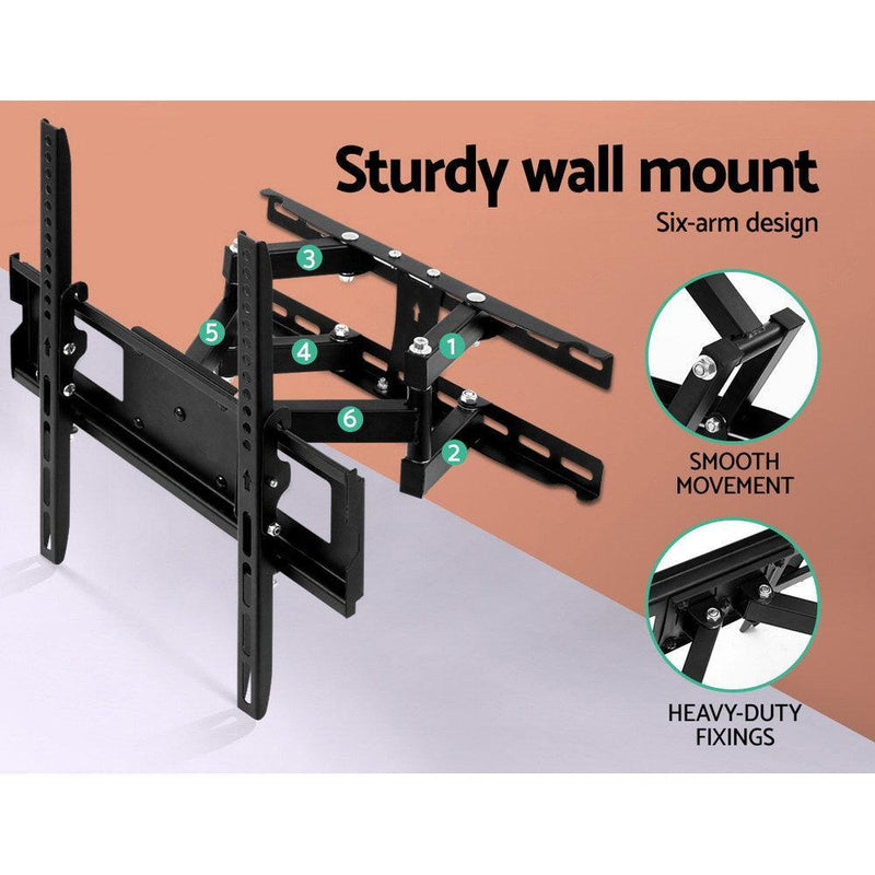 Artiss TV Wall Mount Bracket Tilt Swivel Full Motion Flat Slim LED LCD 23 32 42 50 55 inch - John Cootes