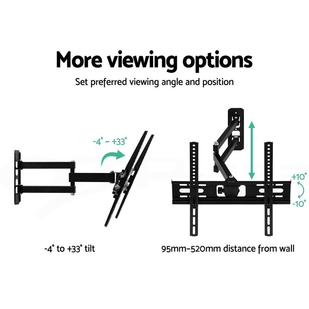 Artiss TV Wall Mount Bracket Tilt Swivel Full Motion Flat Slim LED LCD 23 inch to 55 inch - John Cootes