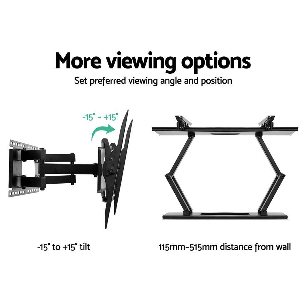 Artiss TV Wall Mount Bracket Tilt Swivel Full Motion Flat Slim LED LCD 32 inch to 80 inch - John Cootes