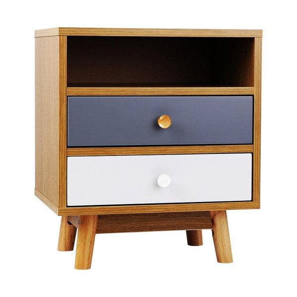 Artiss Wooden Bedside Table - John Cootes