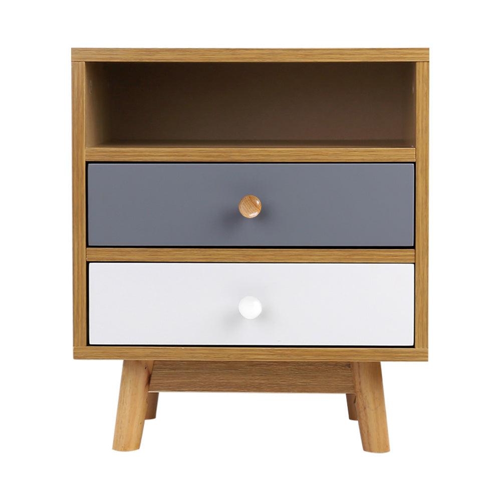 Artiss Wooden Bedside Table - John Cootes