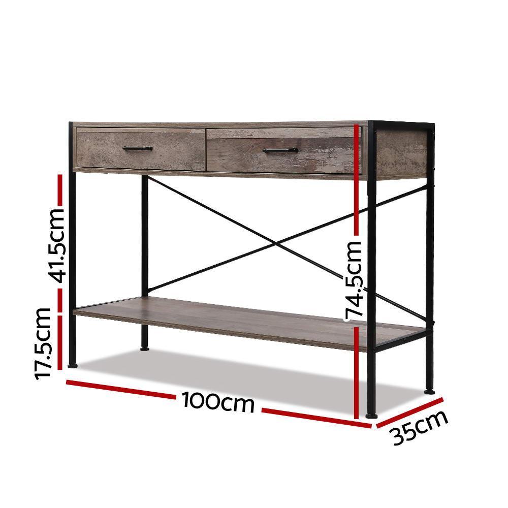 Artiss Wooden Hallway Console Table - Wood - John Cootes