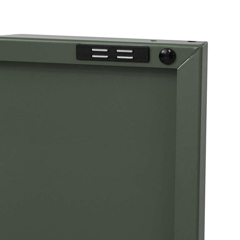ArtissIn Base Metal Locker Storage Shelf Organizer Cabinet Buffet Sideboard Green - John Cootes