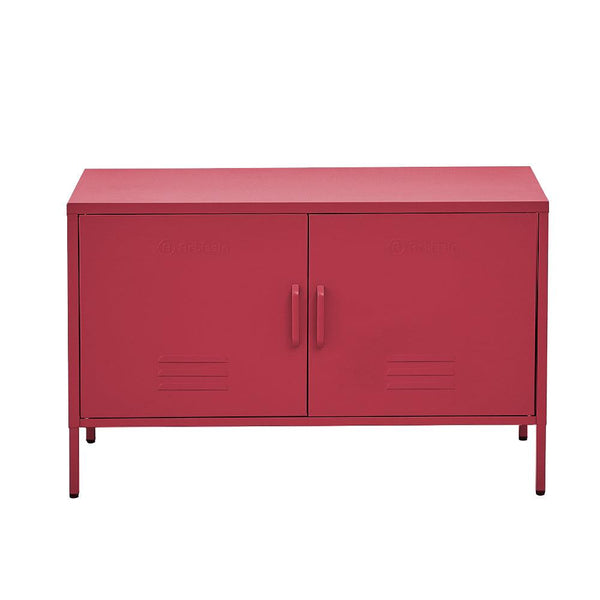 ArtissIn Buffet Sideboard Locker Metal Storage Cabinet - BASE Pink - John Cootes