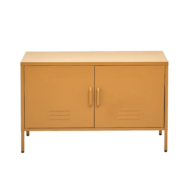 ArtissIn Buffet Sideboard Locker Metal Storage Cabinet - BASE Yellow - John Cootes