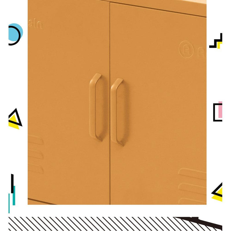 ArtissIn Buffet Sideboard Locker Metal Storage Cabinet - BASE Yellow - John Cootes