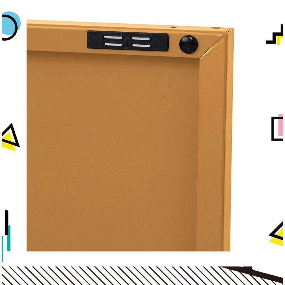 ArtissIn Buffet Sideboard Locker Metal Storage Cabinet - BASE Yellow - John Cootes