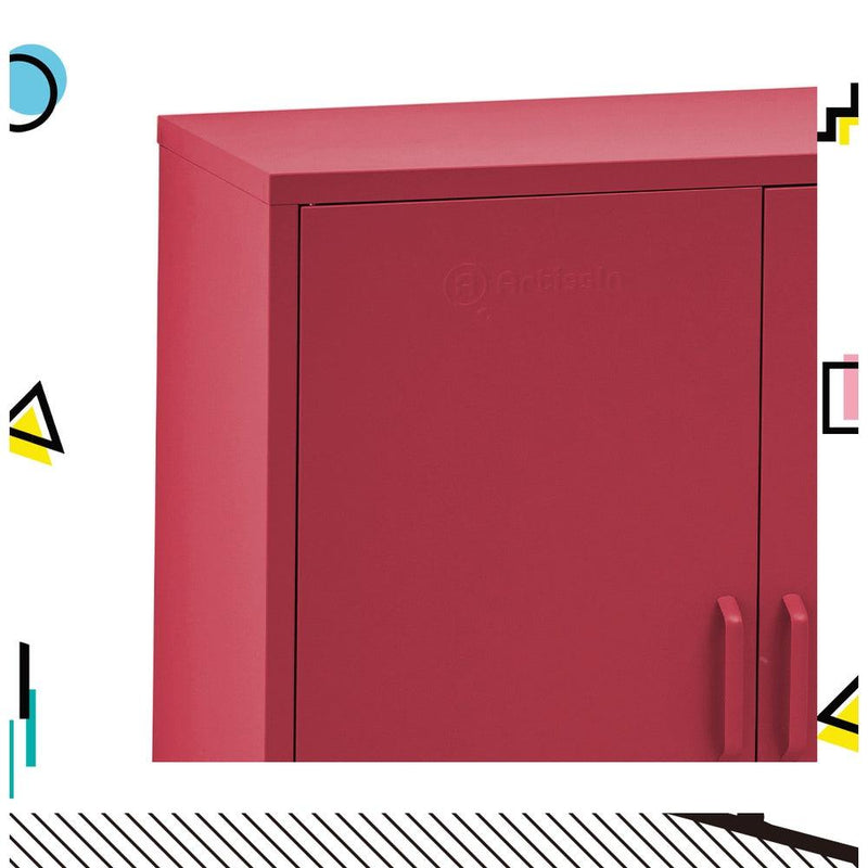 ArtissIn Buffet Sideboard Locker Metal Storage Cabinet - SWEETHEART Pink - John Cootes