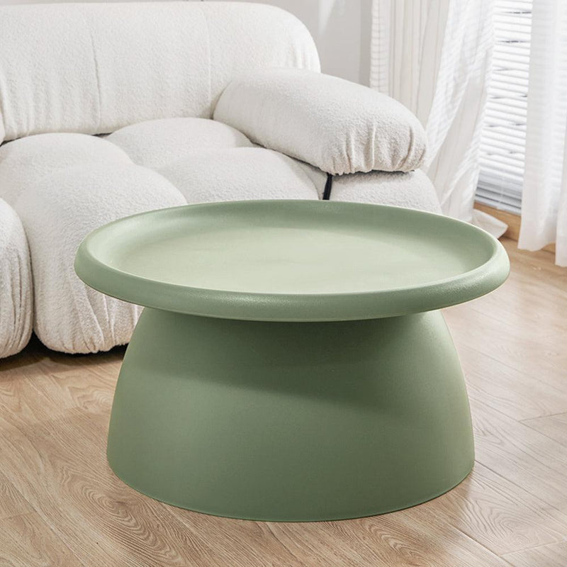 ArtissIn Coffee Table Mushroom Nordic Round Large Side Table 70CM Green - John Cootes