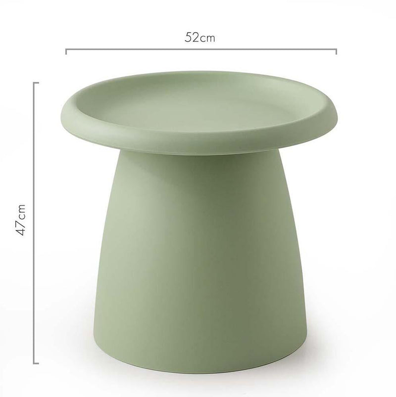 ArtissIn Coffee Table Mushroom Nordic Round Small Side Table 50CM Green - John Cootes