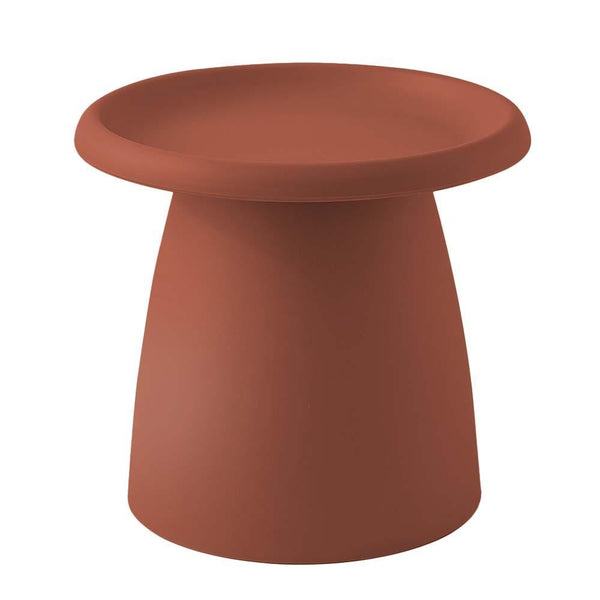 ArtissIn Coffee Table Mushroom Nordic Round Small Side Table 50CM Red - John Cootes