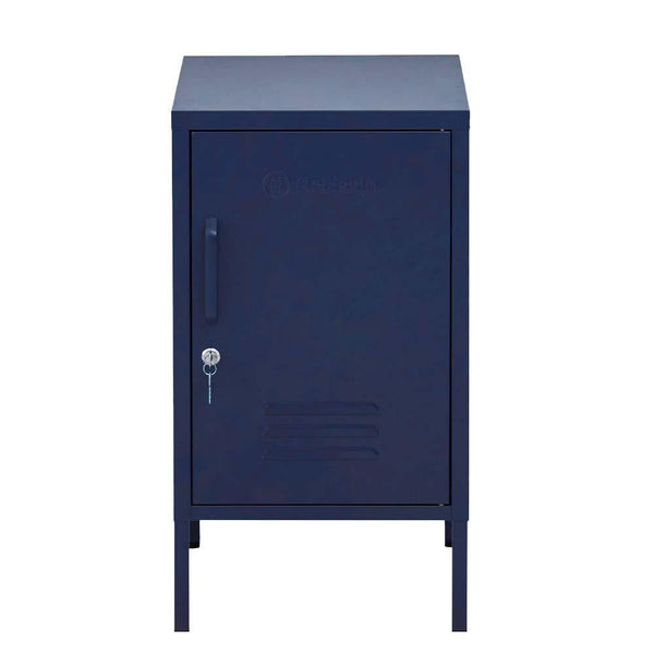 ArtissIn Mini Metal Locker Storage Shelf Organizer Cabinet Bedroom Blue - John Cootes