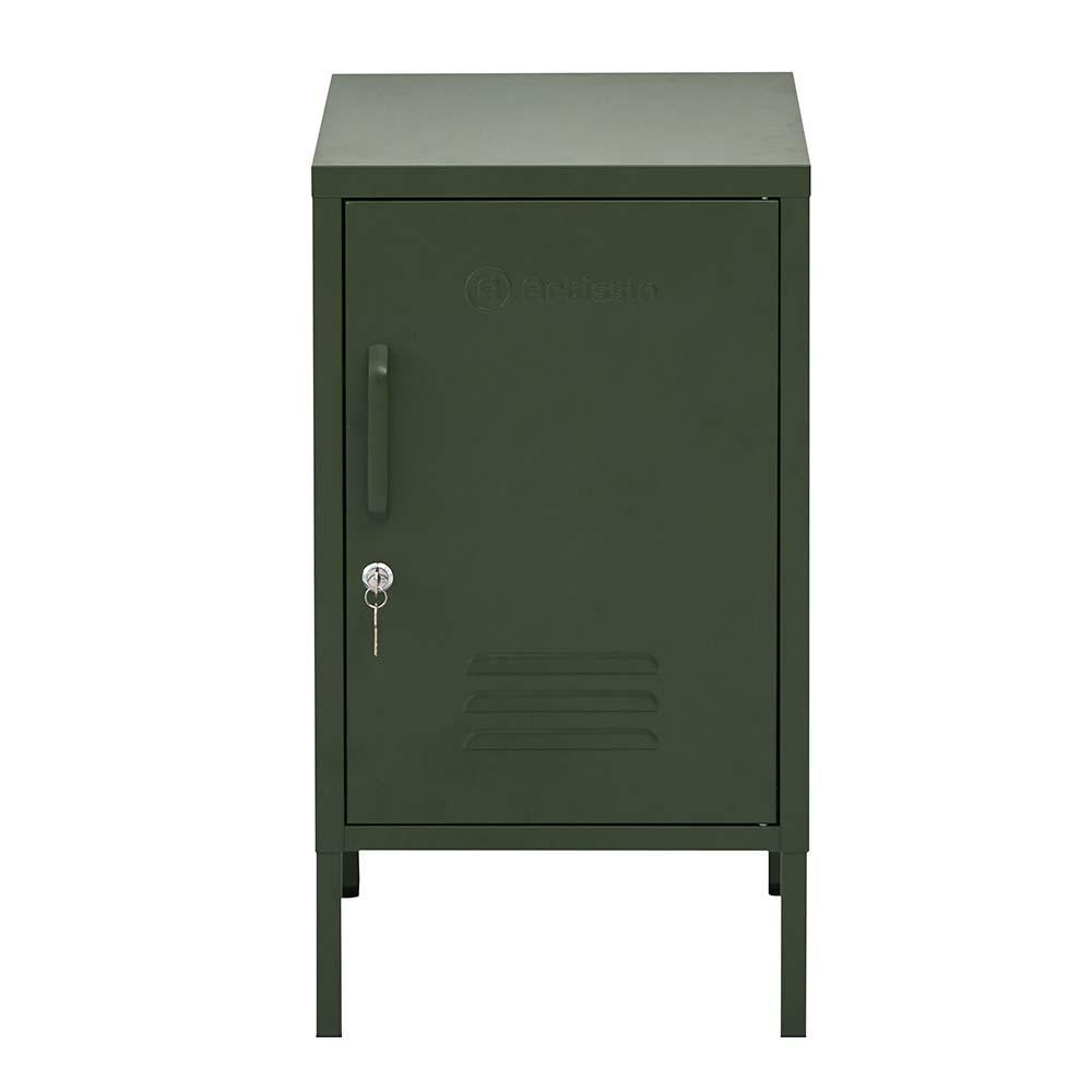 ArtissIn Mini Metal Locker Storage Shelf Organizer Cabinet Bedroom Green - John Cootes