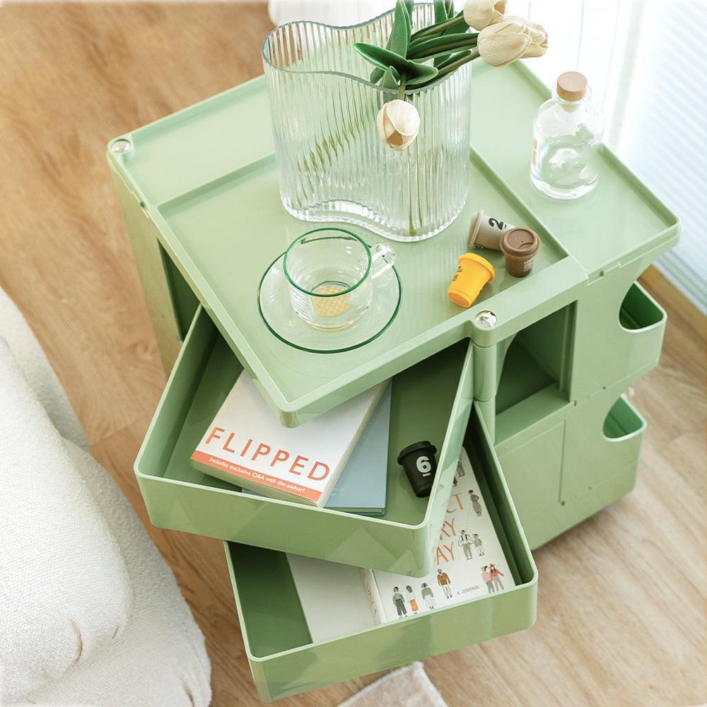 ArtissIn Replica Boby Trolley Storage 3 Tier Drawer Cart Shelf Mobile Green - John Cootes